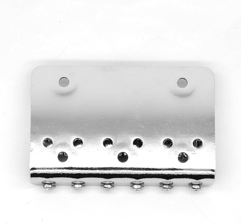 harpfeas 65MM Metal Fixed Hardtail Saddle Bridge Top Load Guitar Tailpiece For 6 string electric guitar or strat guitar (Chrome) - Image 4